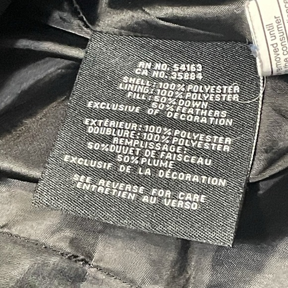 Women's COLE HAAN Signature Black Down 32" Long‎ Quilted Puffer Jacket Size XL - Picture 9 of 12